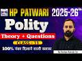 HP Patwari 2026 | Indian Polity (Class-11) | Theory + Questions #hppatwari #hppatwari2026