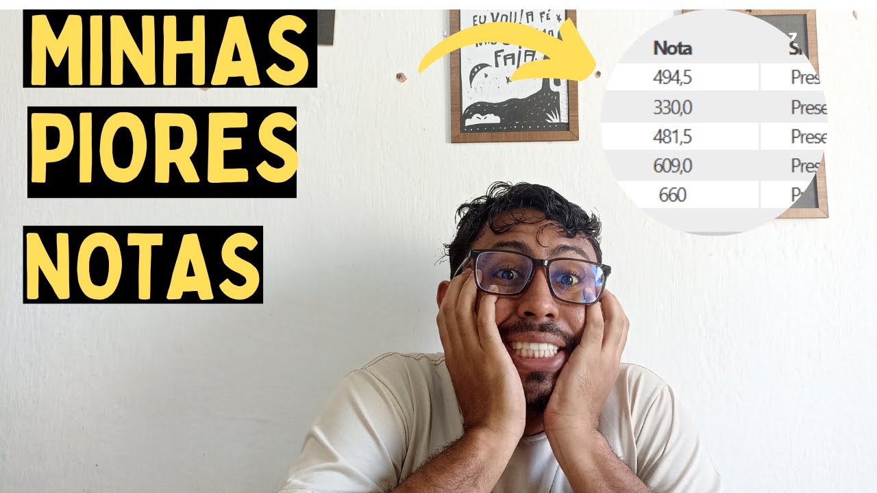 MINHAS PIORES NOTAS NO ENEM E MUDANÇAS NO SISU 2026