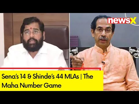 Sena’s 14 backslashu0026 Shinde’s 44 MLAs | The Maha Number Game | NewsX - NEWSXLIVE