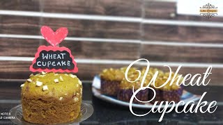 Healthy Wheat cupcake recipe in Cooker | Spongy wheat Cupcakes | Wheat Cupcake recipe Without oven