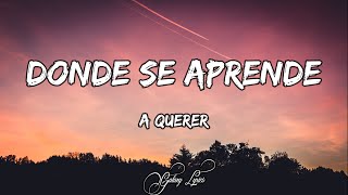 Mora - Donde Se Aprende A Querer (LETRA) 🎵