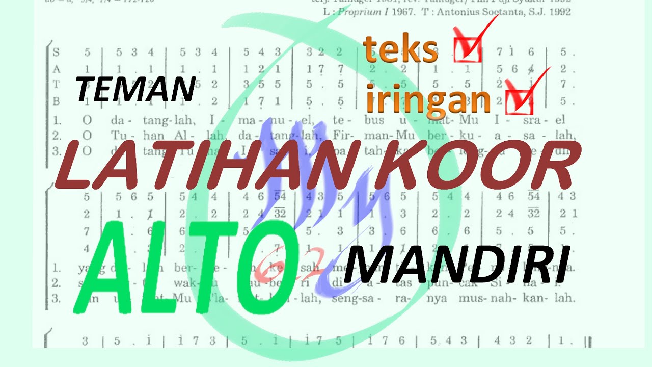 [ALTO] PS 512 SALIB DI PUNCAK GOLGOTA (sebagai teman latihan koor)