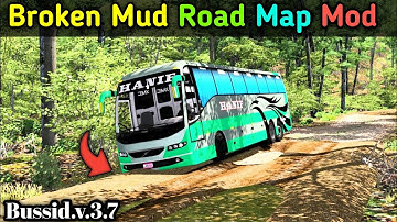 New Broken Mud Road Map Mod for bus simulator Indonesia map mod Bussid| AS gaming 295