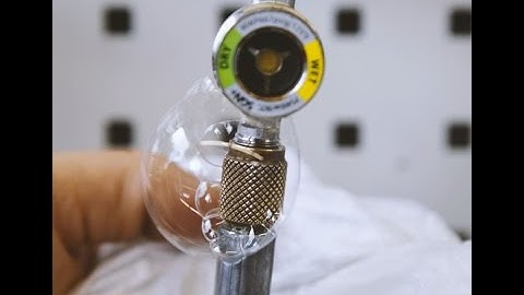 Leak Detection: soap solution spray