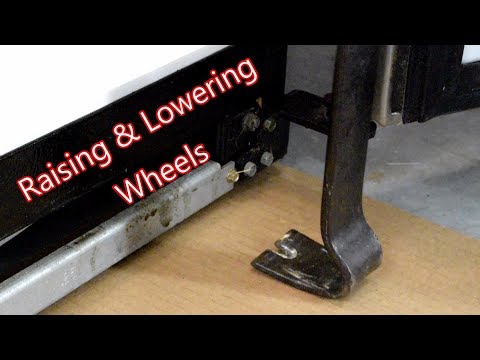 Raising and Lowering Wheels (GE side by side refrigerator)