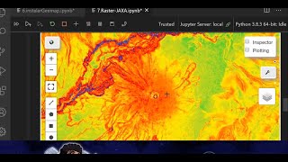7. Gee con python  en vsc: Generar mapa de pendientes(slope) y orientación de laderas || DEM, slope