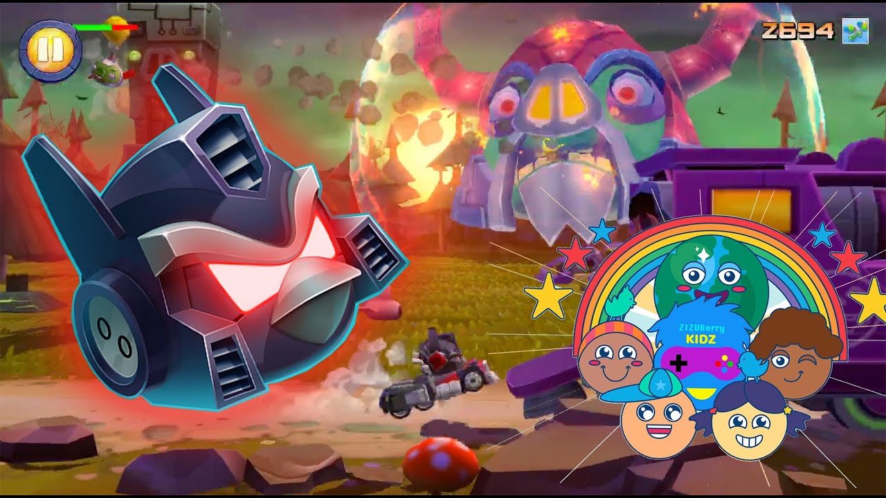 Angry Birds Transformers - NEMESIS PRIME vs UNICRON - ZIZUBerry Kidz