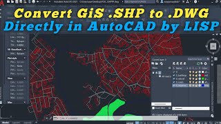 Import and Convert SHP to DWG directly in AutoCAD by Lisp || New #lisp Command 2025 