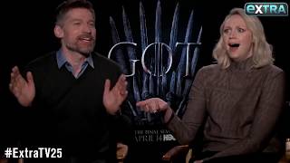 "They didn't appreciate the fun we were having." - Gwendoline Christie & Nikolaj Coster-Waldau