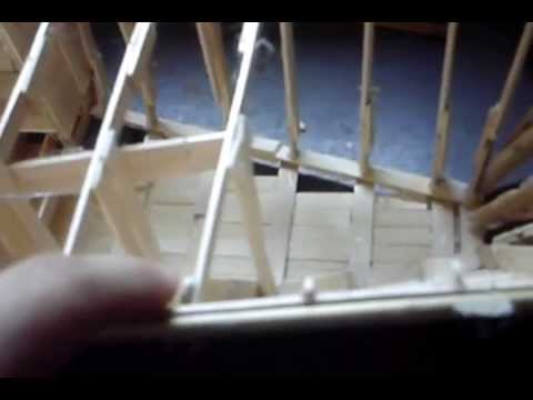 popsicle model boat build vid 1 - YouTube