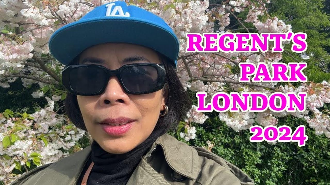 SAKURA CHERRY BLOSSOMS TULIP AIR TERJUN DI REGENT'S PARK LONDON 2024