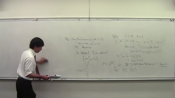 Math 101 091317 Introduction to Analysis 06 Introduction to the Least Upper Bound Axiom