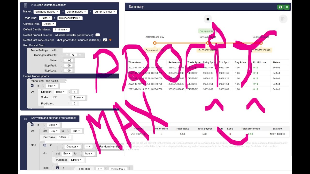 Best Digit Differ Bot - LDP 2 Tick New Max Profit 24 Hours Robot - YouTube