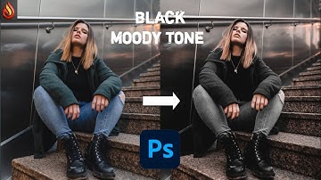 Black Tone Preset - Photoshop Tutorial | Black Moody Color Grading in Photoshop