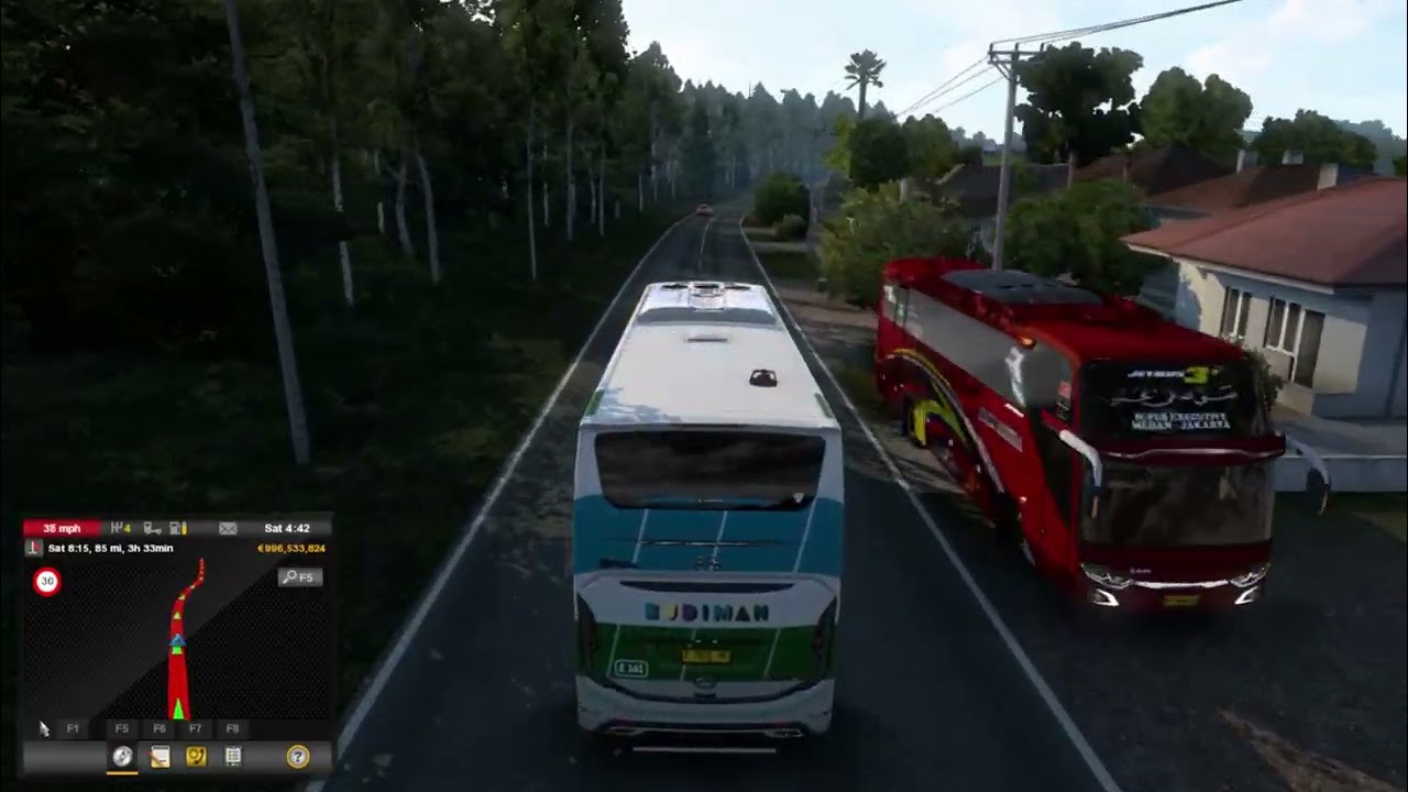 Sensasi Jalur Selatan! Bus Budiman Antar Kota di Jawa Barat | ETS2 Mod Indonesia