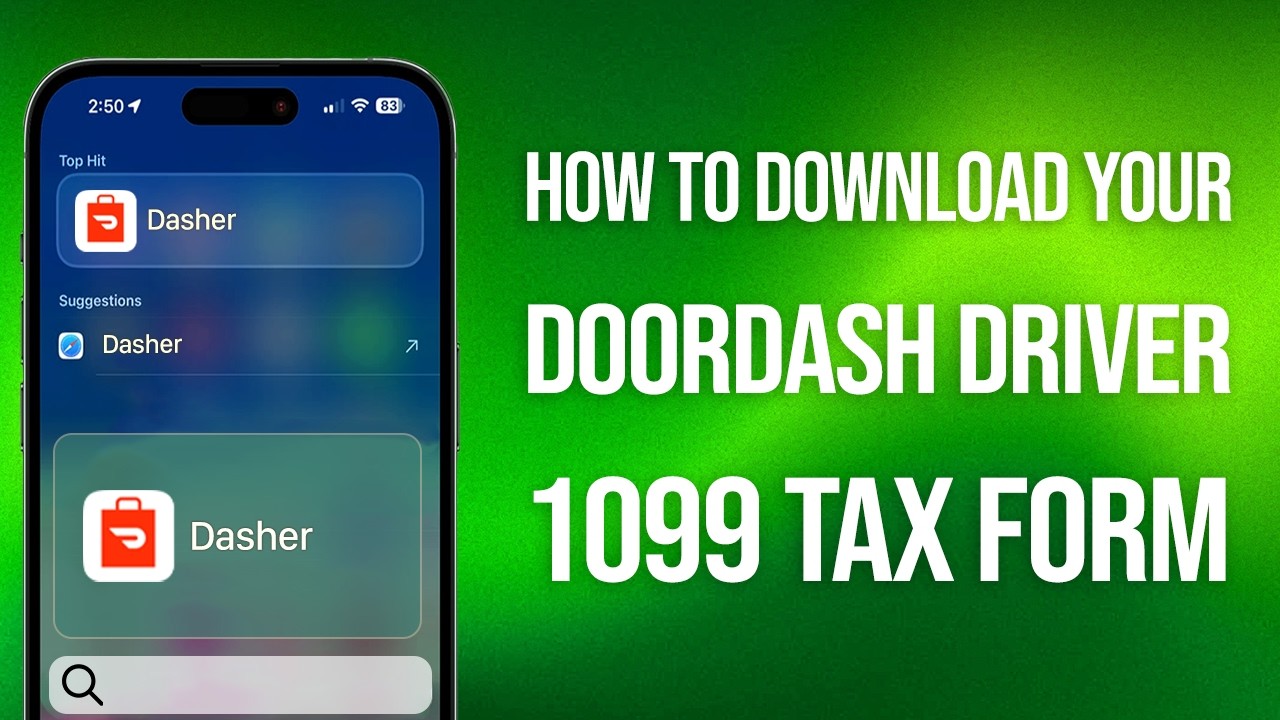 How To Download Your DoorDash Driver 1099 Tax Form: Step-By-Step! - YouTube
