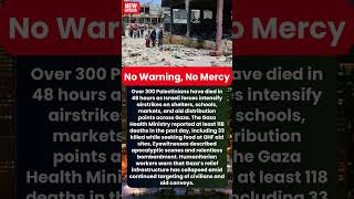 Massacre in Gaza: Over 300 Killed as Israeli Strikes Pound Shelters, Aid Zones