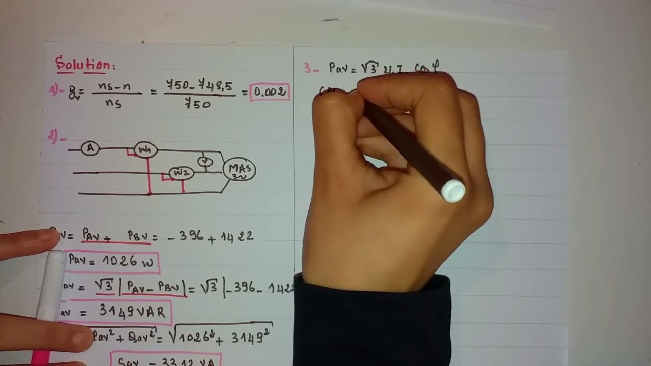 Exercice 2 (part 1) : moteur asynchrone triphasé