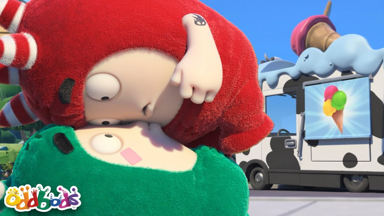 Zee & Fuse Fight for Ice Cream – But Get Banned! 🚫 | Oddbods | Kids Tv Shows