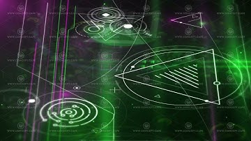 Animated flow of abstract NFT digital space.