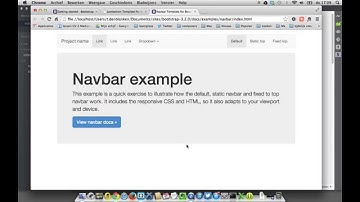 Responsive pagina met Bootstrap 1a: menu toevoegen