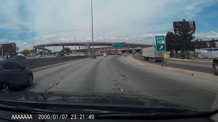 Truck makes dangerous move when he misses exit