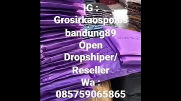 Grosir Kaos Polos Bandung open Dropshiper/Resseller #grosirkaos #kaospolos #grosirkaospolos
