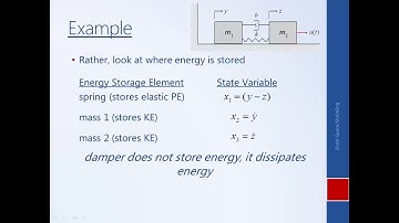 System Dynamics and Control Module 27b   Choosing State Variables