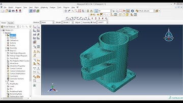 Abaqus Tutorial Videos - Meshing 3D Solid Part in Abaqus 6.14