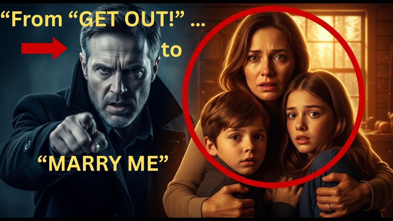 Millionaire Returns to His Empty Cabin… Finds a Widow & Kids Living There