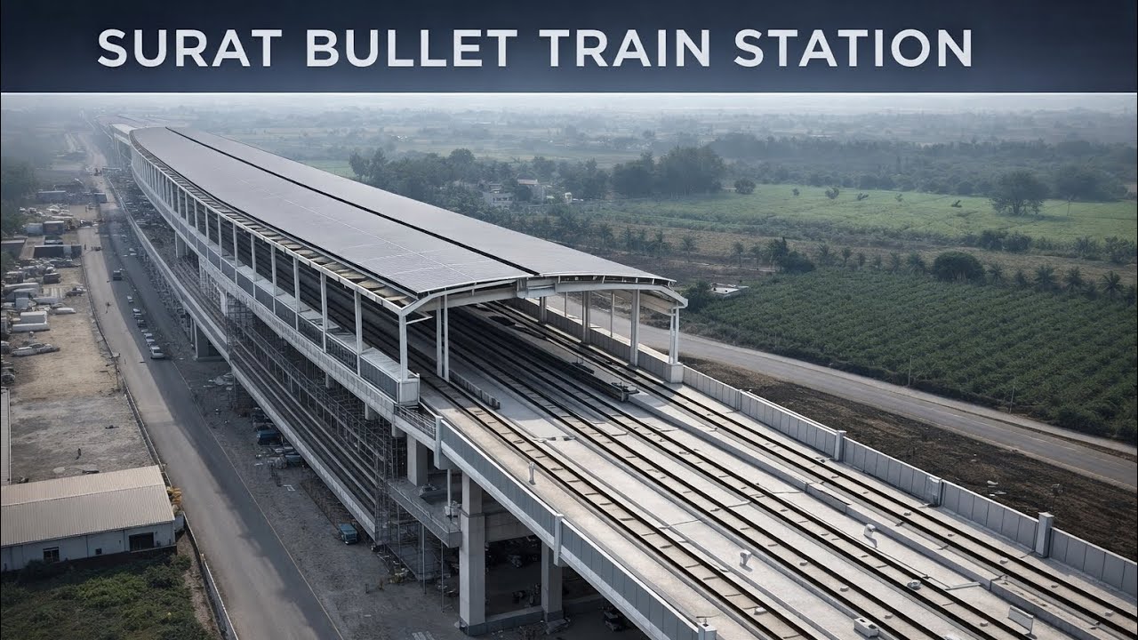 Surat Bullet Train Station Latest Construction Update | 2026 Ground Report