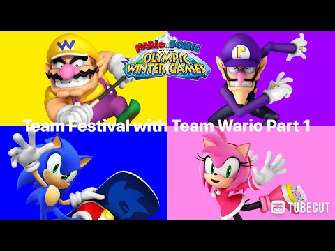 Mario & Sonic at the Olympic Winter Games Team Festival (Team Wario) Part 1