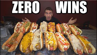 UNDEFEATED 10LB HOT DOG CHALLENGE | The GLIZZY GOBBLER Loaded Hotdog Challenge (RAW & UNCUT)