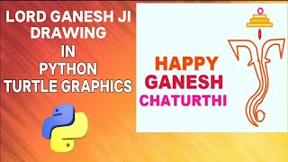 Ganesh Ji Drawing using Python Turtle Graphics | Happy Ganesh Chaturthi wishes using Python Turtle screenshot 4