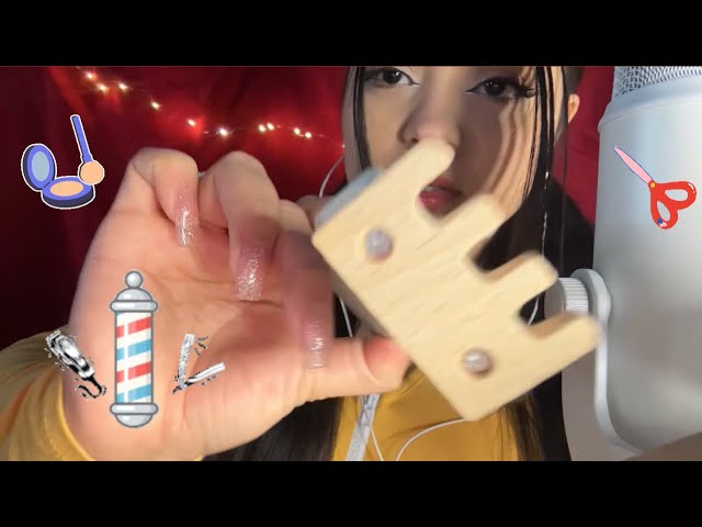 Haircut/makeup Asmr “forest sound”💄💈✂️