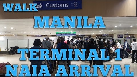 Arrival Walk at NAIA Manila Airport Terminal 1