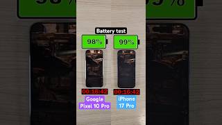 Google Pixel 10 Pro vs iPhone 17 Pro battery test!