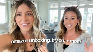 Amazon Unboxing, Try On Haul + Packing for Vacation Vlog