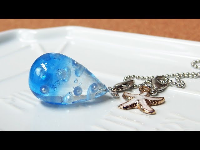 【UVレジン】100均材料と太陽光で「ソーダ水のしずく」を作ってみました！  resin DIY