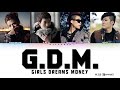 Mib   gdm girls dreams money hanromeng color coded lyrics