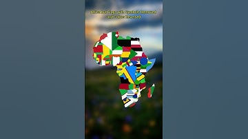 Africa but Flags with Symbols Removed and Colors Reversed #country #colors #africa #map #shorts