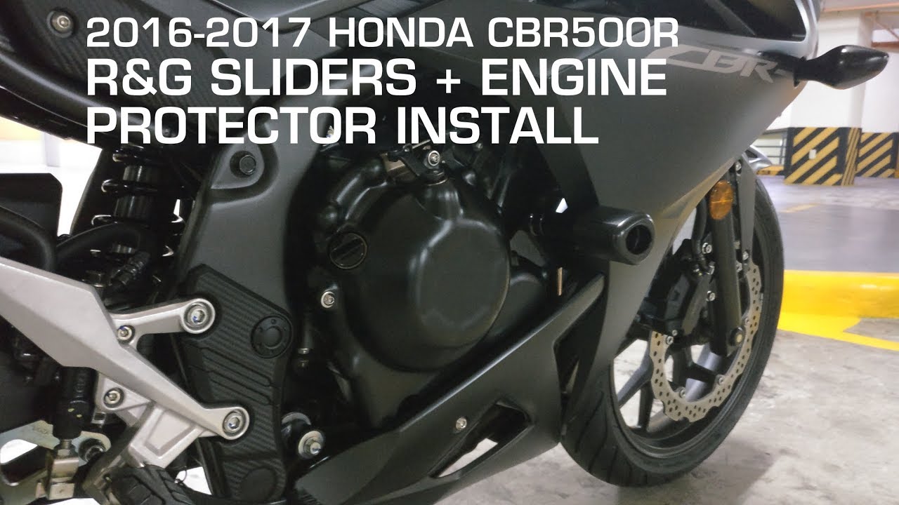 TUTORIAL: 2016 / 2017 Honda CBR500R R&G Sliders and Engine Protector Install