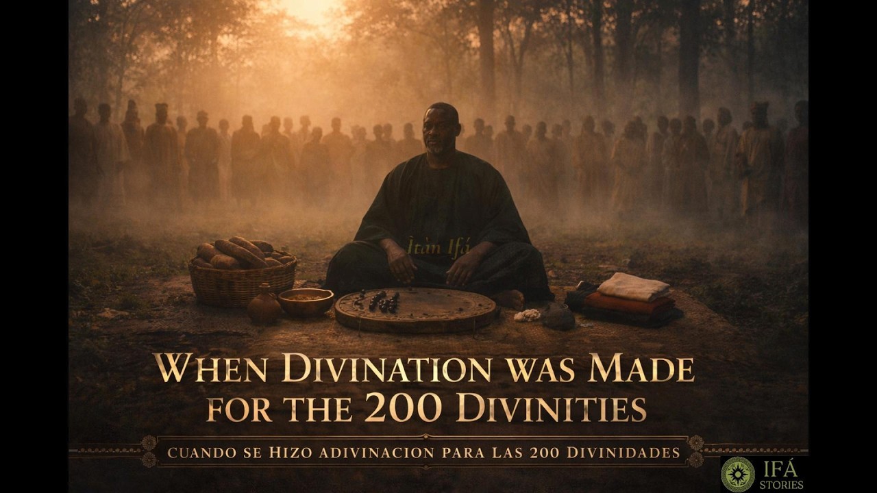 Ifa Odu: Oyekun Iwori - Hizo adivinación para las 200 divinidades.