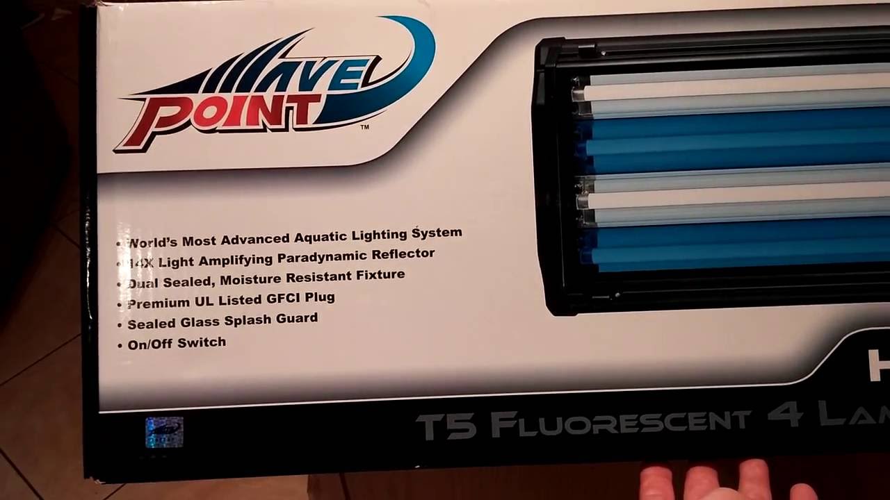 Wavepoint t5 lamp lighting system unboxing - YouTube