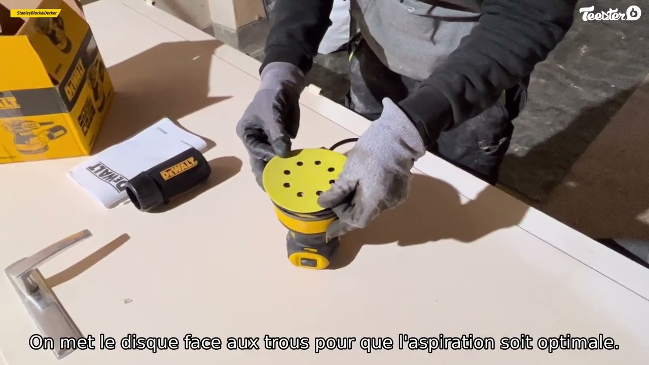 DEWALT  Ponceuse excentrique à vitesse variable Ø 125mm - Orbite 2,4mm -  280W