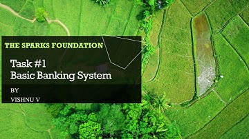 Basic Banking System | Task #1 | GRIP | The Sparks Foundation | Vishnu V