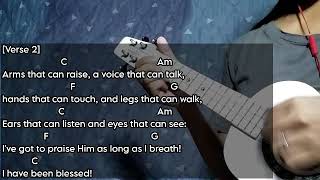 I Have Been Blessed Lyrics + Chords| UKULELE TUTORIAL | Anna Lyn