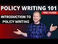 Introduction to Policy Writing - Policy Writing 101 (GRC / Cybersecurity / IT)
