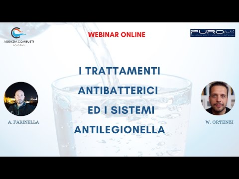 Webinar: I TRATTAMENTI ANTIBATTERICI ED I SISTEMI ANTILEGIONELLA