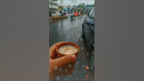 Barish Whatsapp Status⛈️☕ #rain #weather